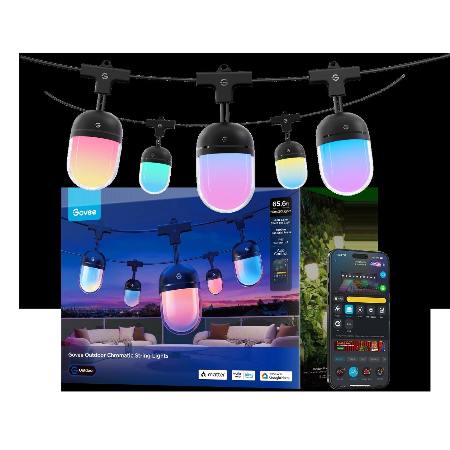 GoveeOutdoorChromaticStringLights
