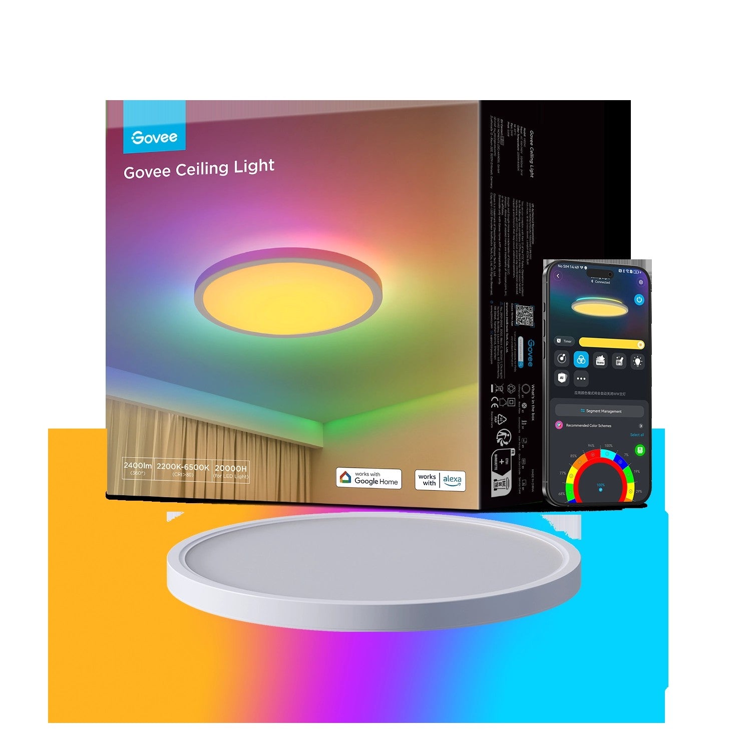 Govee12-InchRGBWW+RGBICSmartCeilingLight