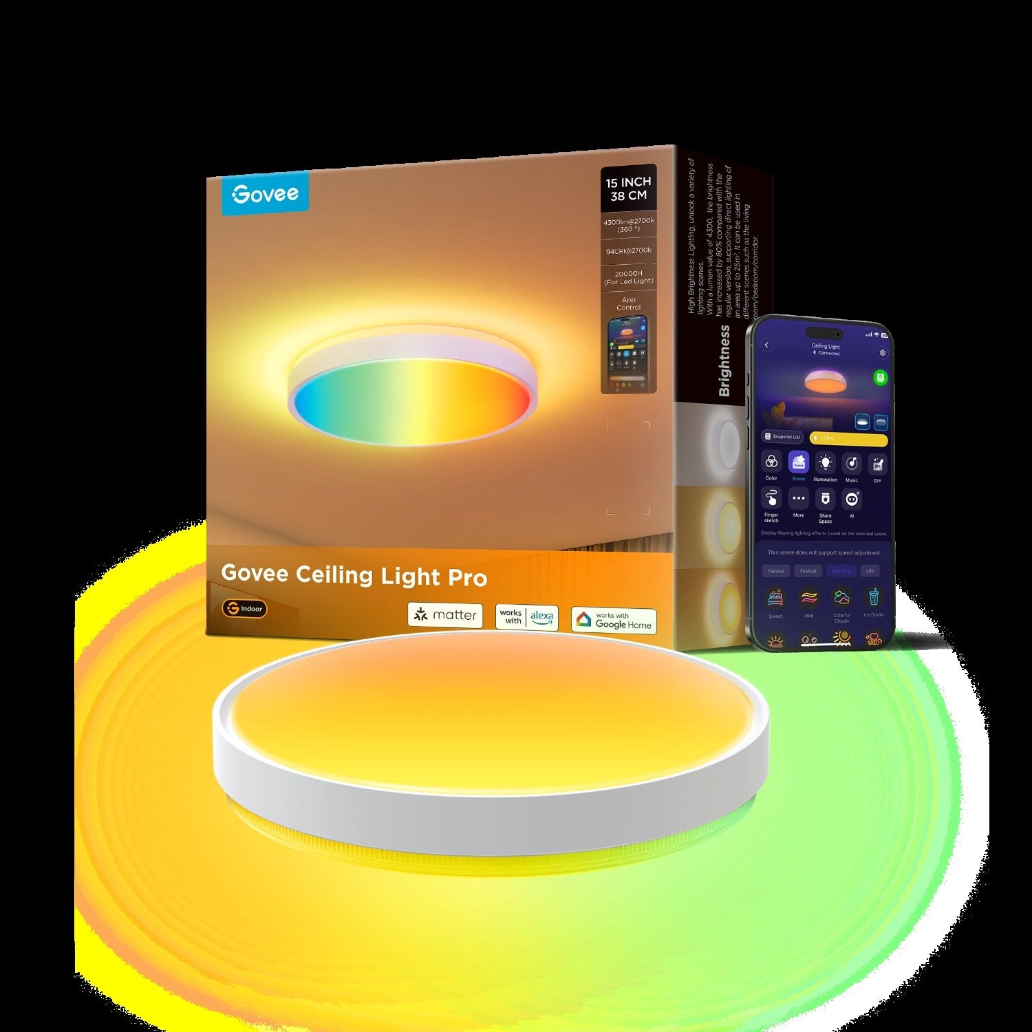 Govee15-InchRGBICWWSmartCeilingLightPro