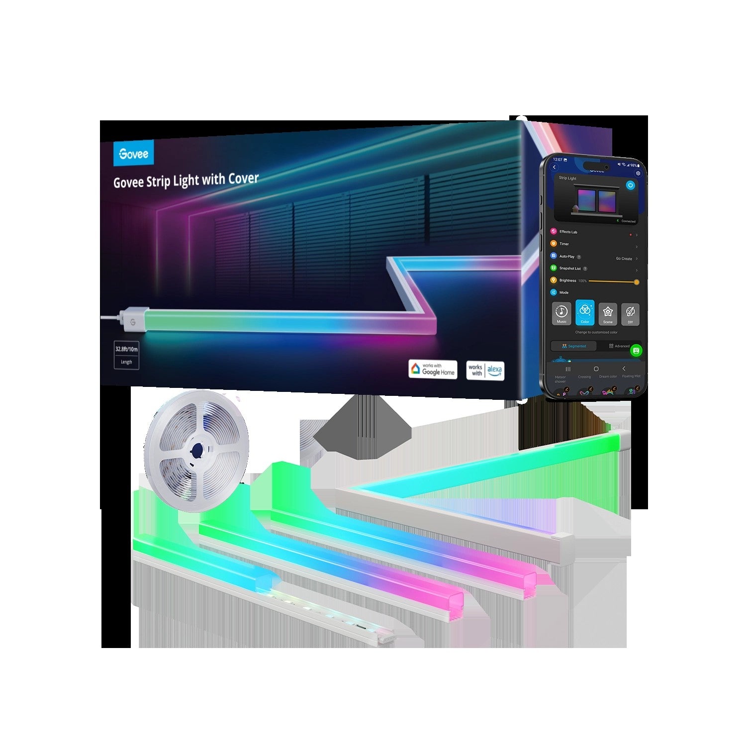 GoveeRGBICLEDStripLightswithCovers