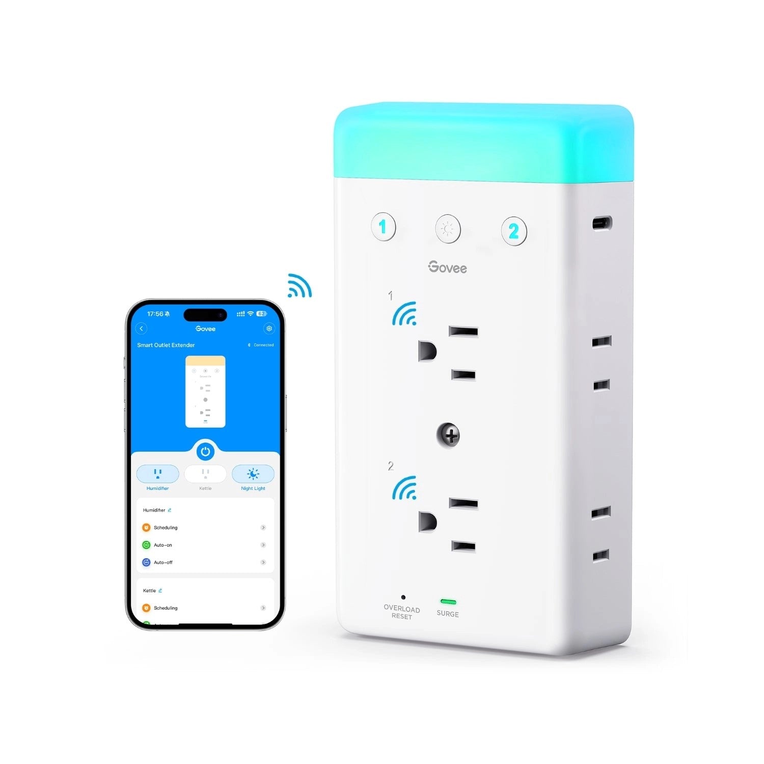 GoveeSmartPlugOutletExtenderWithNightLight